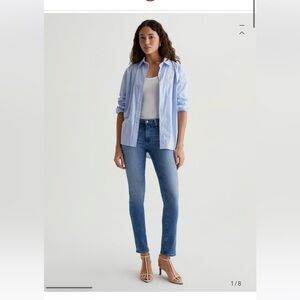 AG Jeans Prima Cigarette Leg Skinny Jeans in Blue
